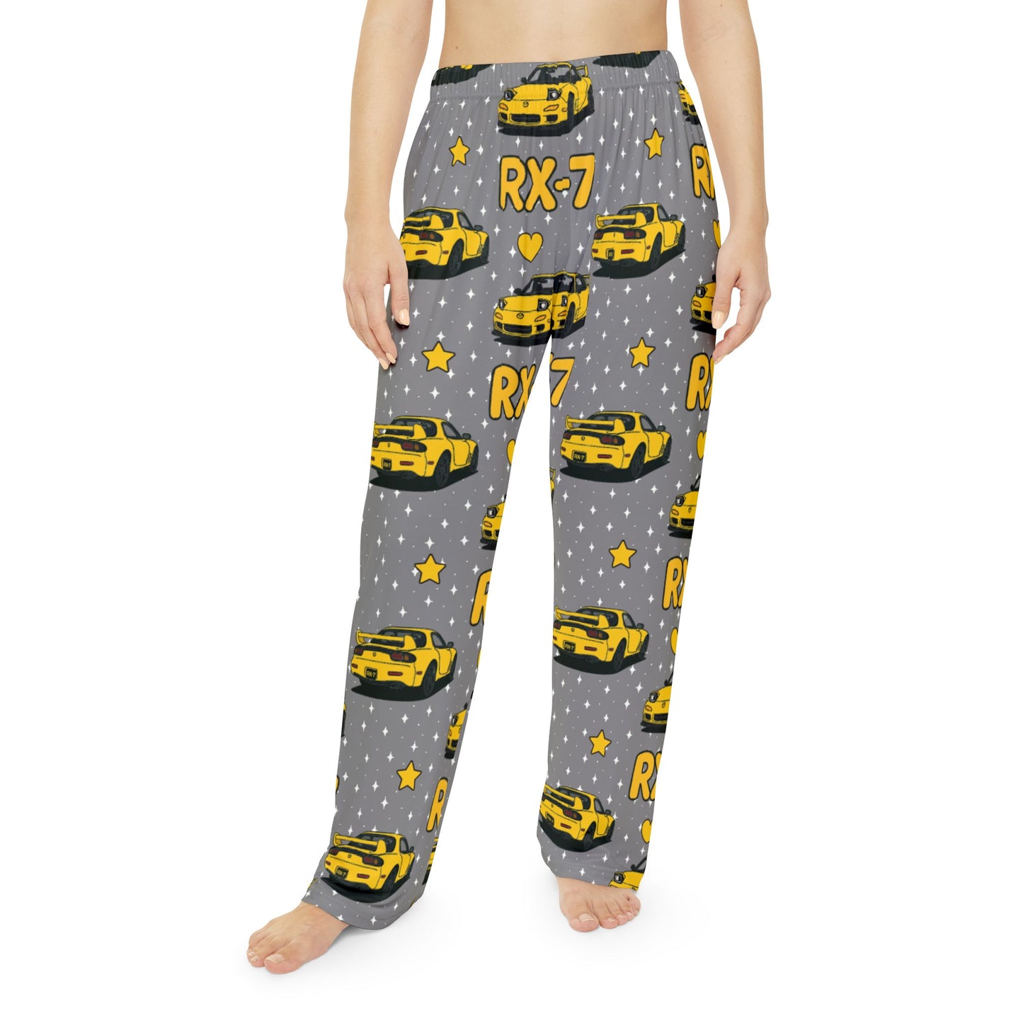 RX-7 Women's Pajama Pants - Yellow - Light Grey