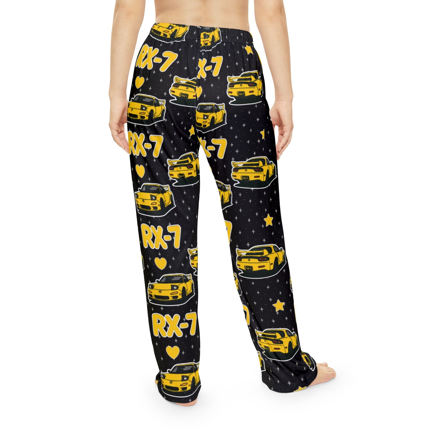 RX-7 Women's Pajama Pants - Yellow - Black