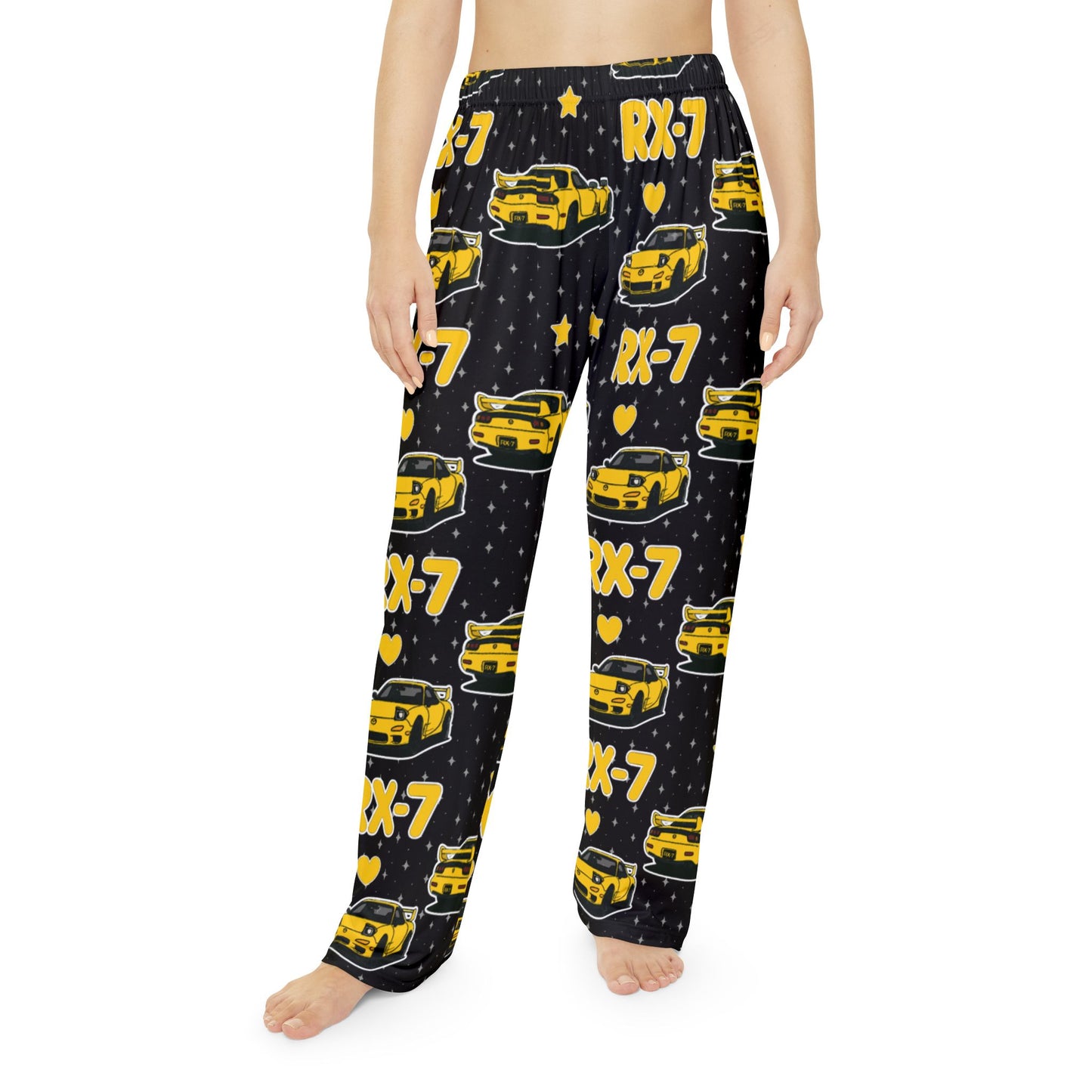 RX-7 Women's Pajama Pants - Yellow - Black